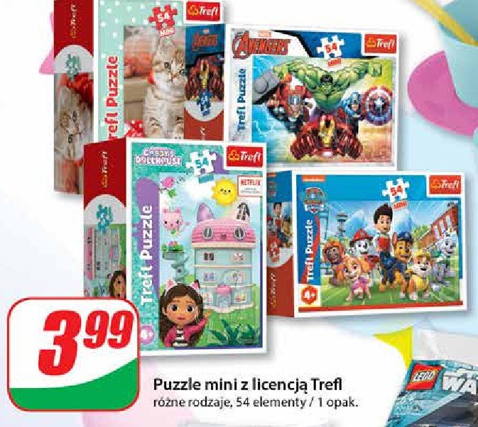 Puzzle koty 54 el. Trefl promocja