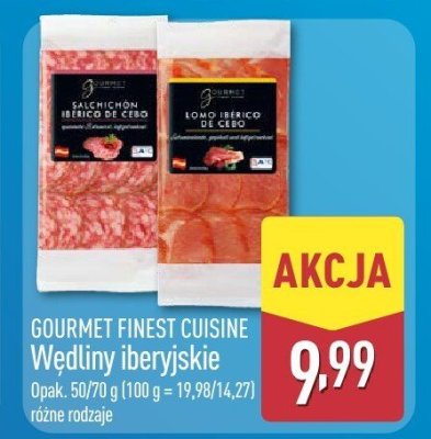 Wędliny iberyjskie różne rodzaje promocja w Aldi