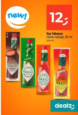 Sos Tabasco Green Pepper Sauce 60ml promocja w Dealz