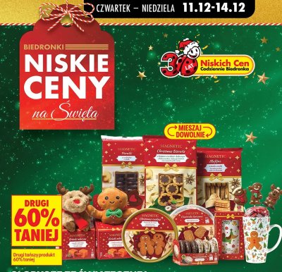 Słodycze ze świątecznej linii Magnetic Ciasteczka korzenne promocja w Biedronka
