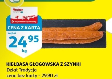 Kiełbasa głogowska z szynki Auchan promocja