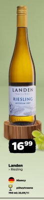 Wino Landen Riesling Medium Dry promocja w Netto