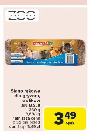 Sianko łąkowe dla gryzoni Animals promocja w Carrefour Market