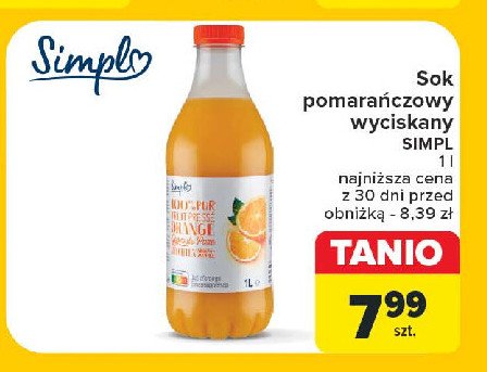 Sok pomarańczowy Simpl promocja