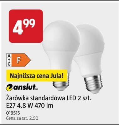 Żarówka standardowa LED 2 szt. E27 4.8 W 470 lm promocja w Jula