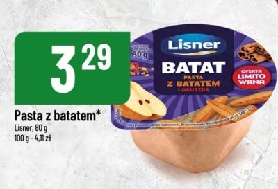 Pasta z batatem Lisner promocja w POLOmarket