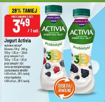 Jogurt Activia Probiotyki+ Danone promocja w POLOmarket