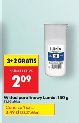 Wkład parafinowy Lumia, 150 g promocja w Biedronka