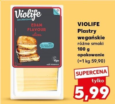 Plastry Violife plastry wegańskie różne rodzaje 100g promocja w Kaufland