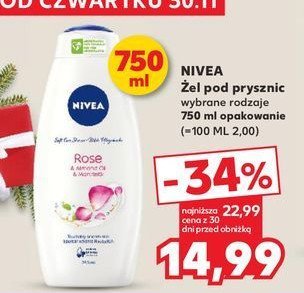 Żel pod prysznic rose & almond oil & mandelol Nivea promocja