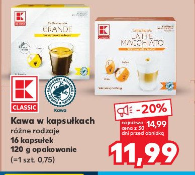 Kawa grande K-classic promocja w Kaufland
