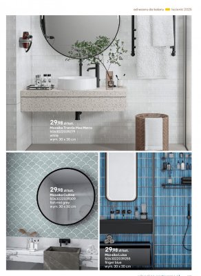 Mozaika Colline fish mid grey promocja w Castorama