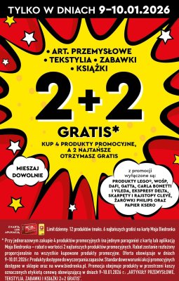Artykuły przemysłowe, tekstylia, zabawki, książki promocja w Biedronka