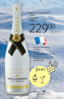 Szampan MOËT & CHANDON ICE 750 ML promocja w Selgros