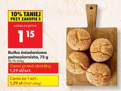 Bułka śniadaniowa pełnoziarnista promocja w Biedronka