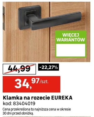 Klamka na rozecie EUREKA promocja w Leroy Merlin