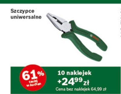 Szczypce uniwersalne Bosch promocja w Auchan