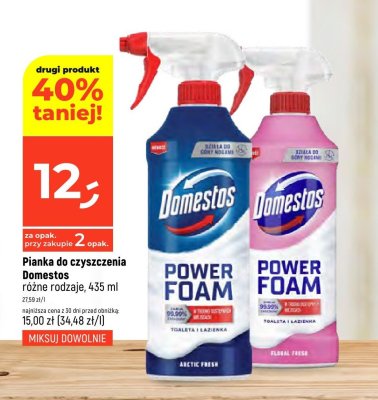 Pianka do czyszczenia Domestos Power Foam różne rodzaje promocja w Dealz