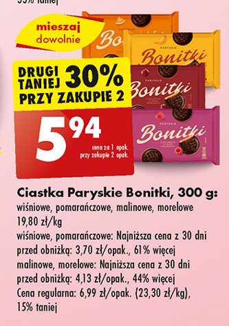 Ciastka paryskie malinowe Bonitki promocja