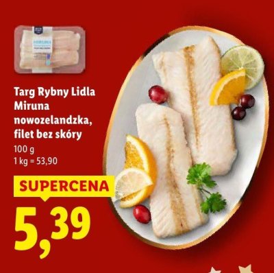 Miruna nowozelandzka, filet bez skóry promocja w Lidl