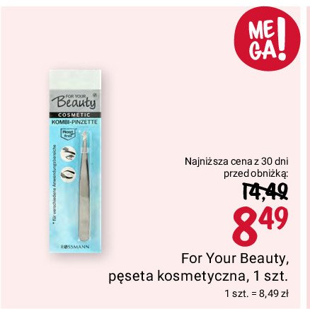 Pęseta kombi For your beauty promocja