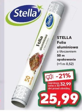 Folia aluminiowa 50m Stella promocja