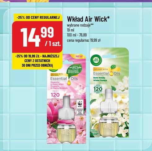 Wkład księżycowa lilia otulona satyną Air wick promocja