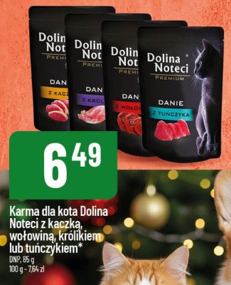 Karma dla kota Dolina Noteci Premium z kaczką, wołowiną, królikiem lub tuńczykiem DNP promocja w POLOmarket