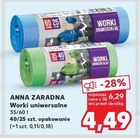 Worki na śmieci 35 l Anna zaradna promocja