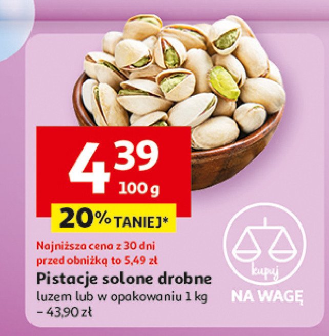Pistacje solone promocja w Auchan
