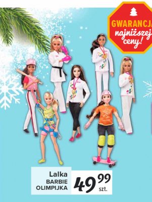 Lalka olimpijka skejterka Barbie promocja