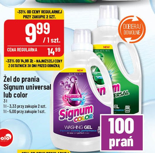 Żel do prania SIGNUM UNIVERSAL promocja