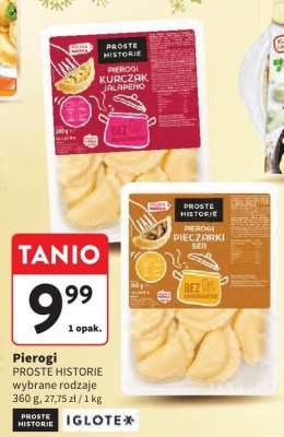 Pierogi PROSTE HISTORIE wybrane rodzaje promocja w Intermarche