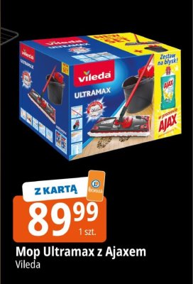 Mop Ultramax z Ajaxem Vileda promocja w Leclerc