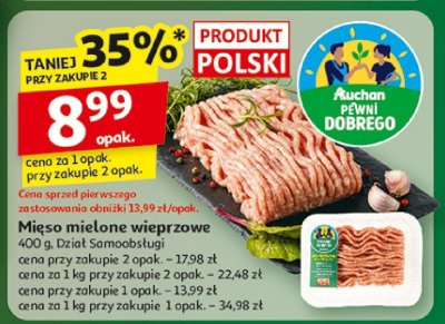 Mięso mielone promocja w Auchan