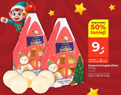 Zestaw kul do kąpieli all'Aura 5 x 15 g promocja w Dealz