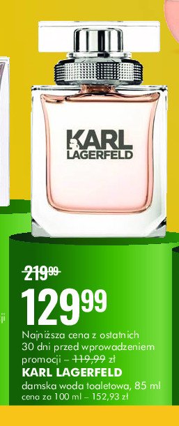 Woda perfumowana Karl lagerfeld women promocja