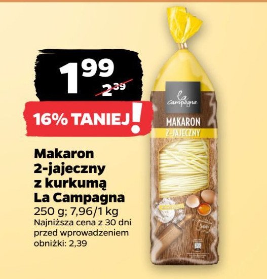 Makaron 2-jajeczny La campagna promocja