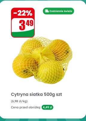 Cytryna siatka 500 g promocja w Dino