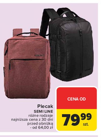 Plecak Semi line promocja w Carrefour Market