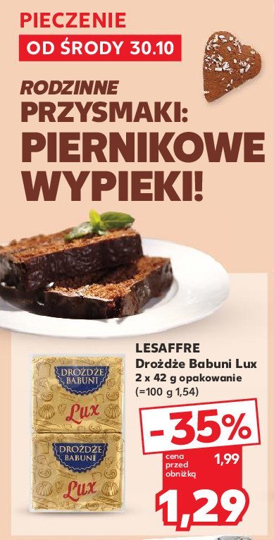 Drożdże babuni lux promocja w Kaufland