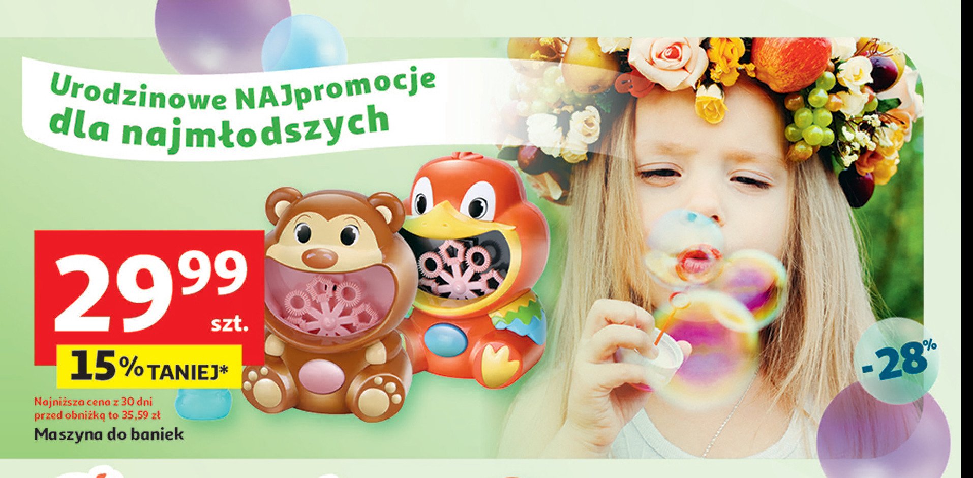 Maszyna do baniek promocja