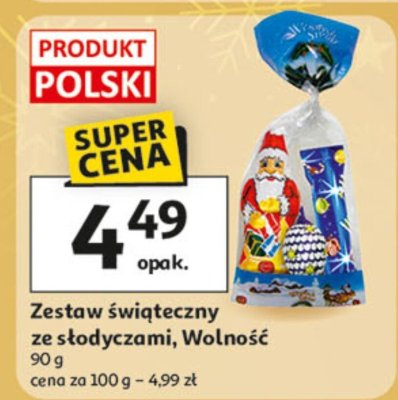 Zestaw świąteczny ze słodyczami, Wolność promocja w Auchan