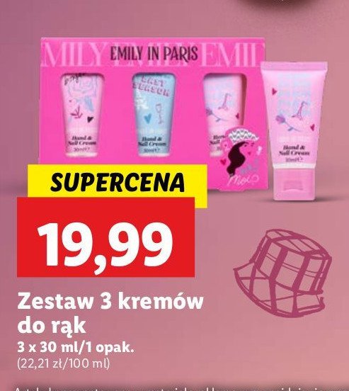 Kremy do rąk emily w paryżu promocja w Lidl