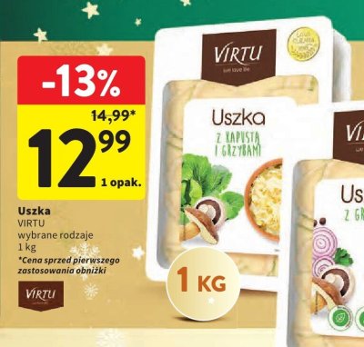 Uszka VIRTU wybrane rodzaje promocja w Intermarche
