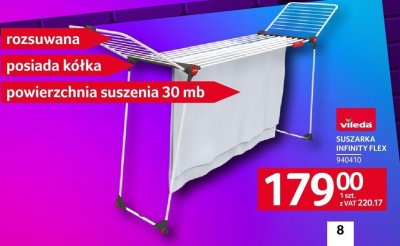 Suszarka Vileda SUSZARKA INFINITY FLEX promocja w Selgros