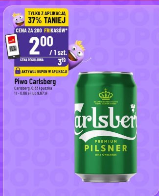 Piwo Carlsberg puszka promocja w POLOmarket
