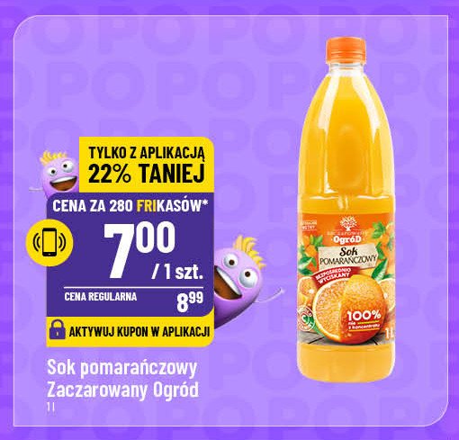 Sok pomarańczowy Zaczarowany ogród promocja