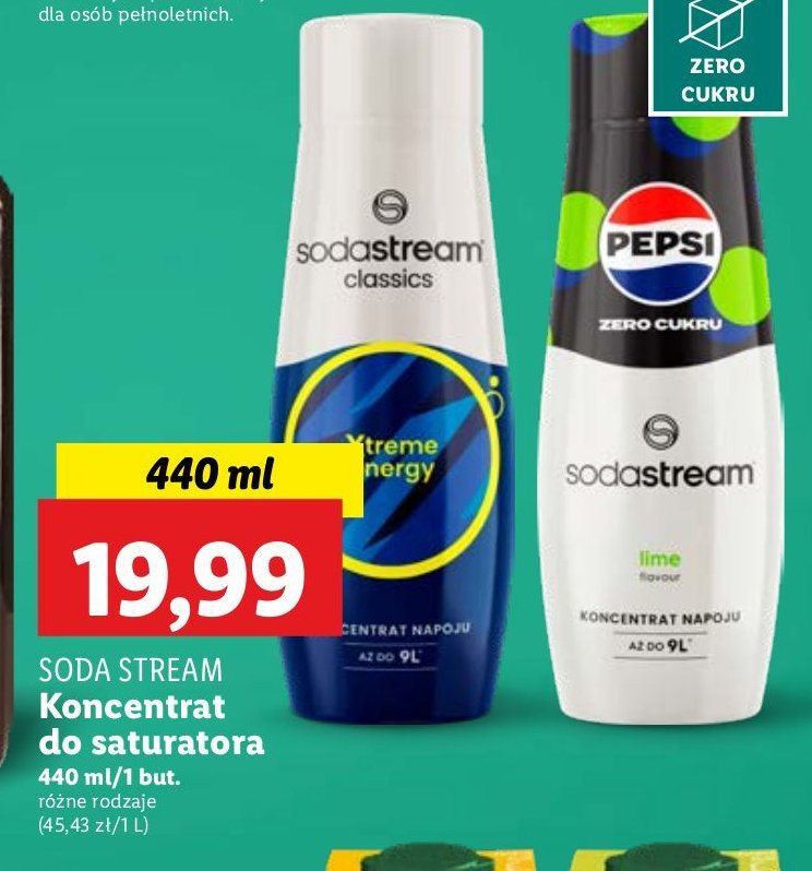 Syrop pepsi lime Sodastream promocja w Lidl