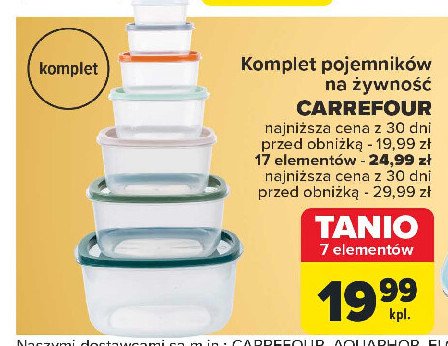 Komplet pojemników Carrefour promocja w Carrefour Market